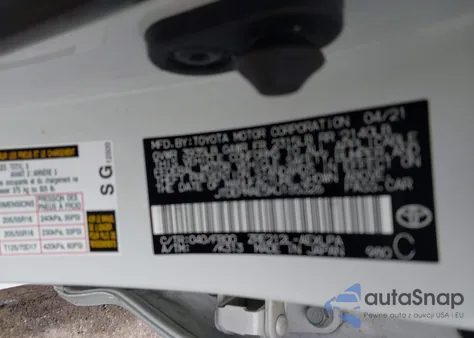 2021 Toyota Corolla Le from USA, damaged, VIN JTDEPMAE5MJ185326